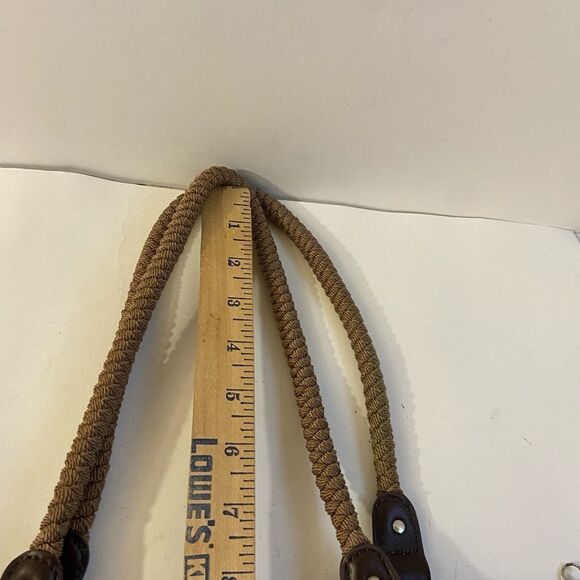 The Sak brown crochet zipper bag 13”x7” - Picture 5 of 6